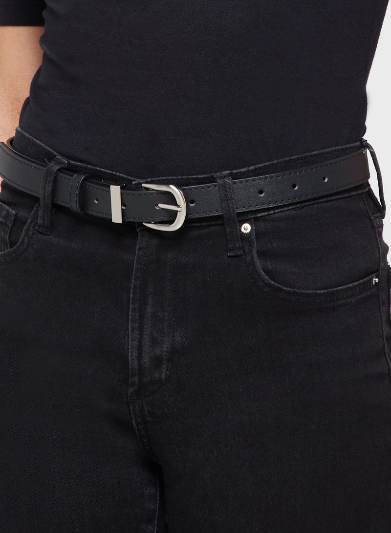 ايلا حزام أساسي مزين بابزيم معدني - Image 3