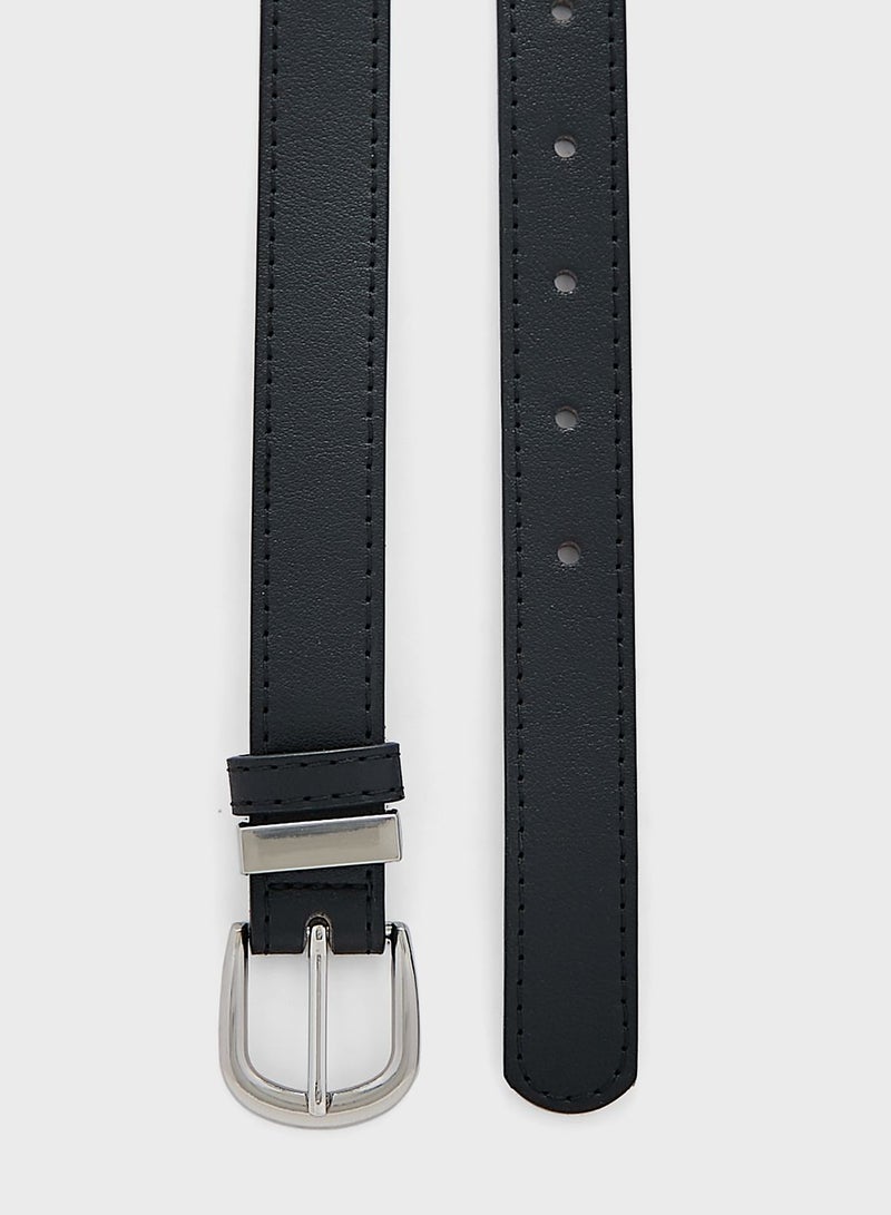 ايلا حزام أساسي مزين بابزيم معدني - Image 2