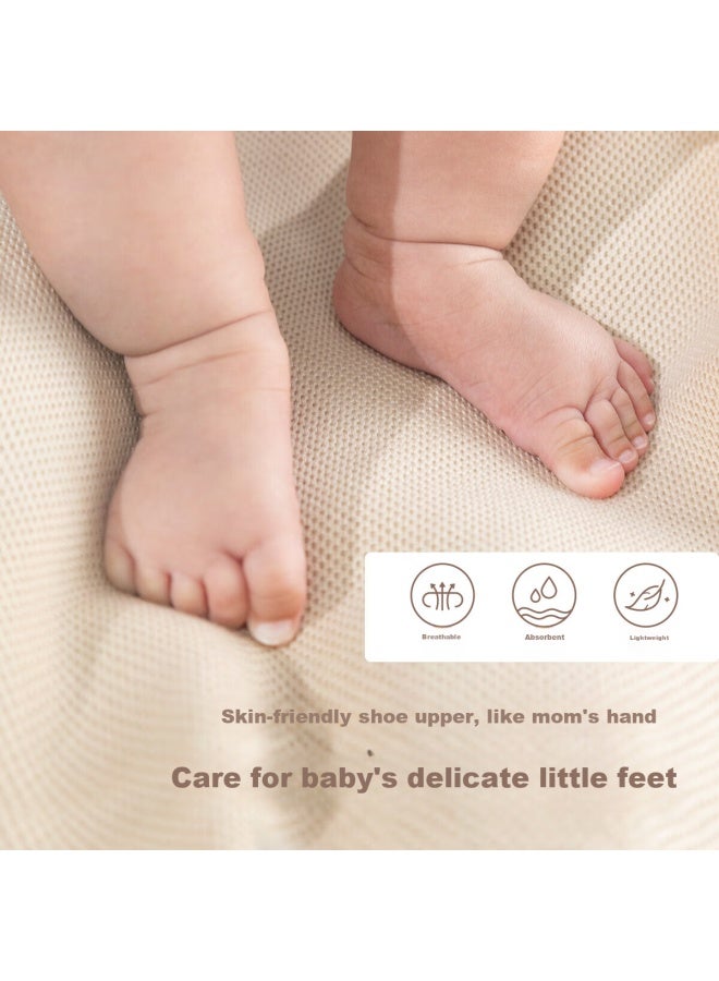 Kids.ing Breathable Mesh Toddler Shoes For Boys And Girls Spring/summer 1-3 Years Baby Shoes Apricot Color Size 20 - Image 2