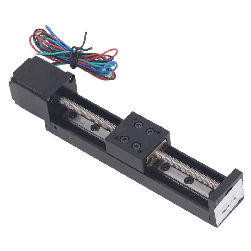 Linear Stage Actuator 100mm Stroke Metal Structure High Precision Linear Actuator - Single Rail Design Accurate Positioning Actuator for CNC Milling Equipment, Optical Laboratory, Fine Tuning Displace - Image 3