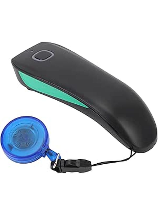 Mini Wireless 1D Barcode Scanner Portable Handheld Barcode Reader With 3 In 1 Port BT 2.4G USB Black Compatible With Laptop Tablet Phone POS For Supermarket Retail Pharmacy - Image 1