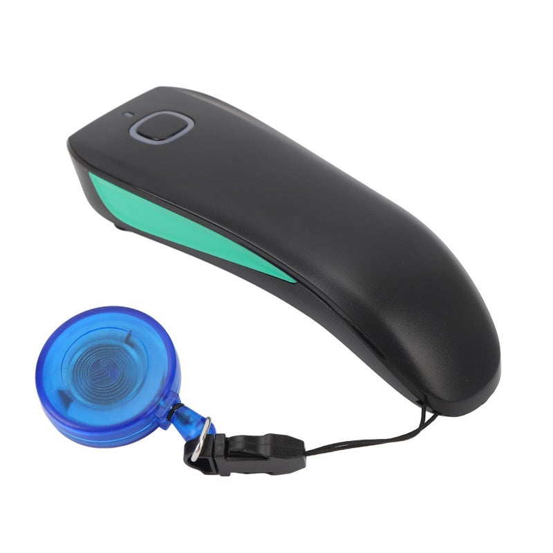 Mini Wireless 1D Barcode Scanner Portable Handheld Barcode Reader With 3 In 1 Port BT 2.4G USB Black Compatible With Laptop Tablet Phone POS For Supermarket Retail Pharmacy - Image 2