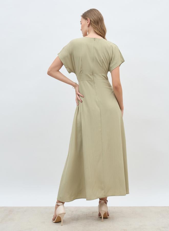 Styli Olive Green Dress - Image 5