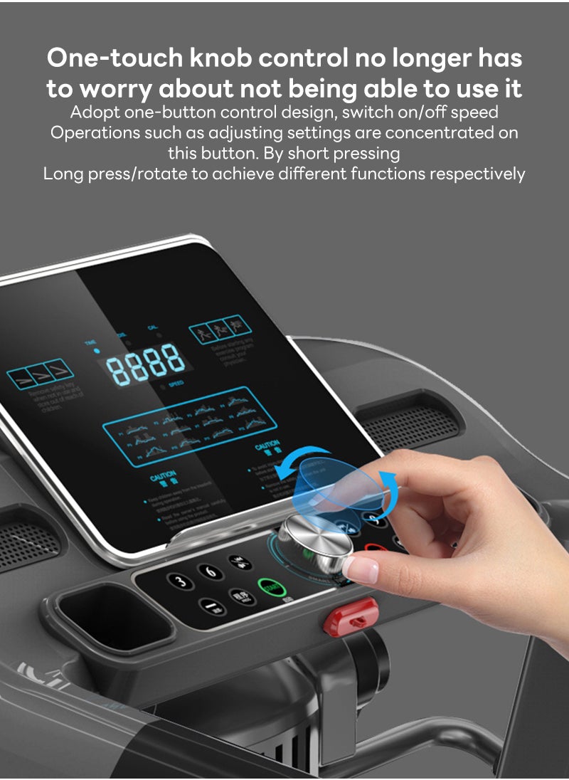 ETG - 1-12 Km/h Multifunctional Continuously Variable Speed Treadmill with Electric Massage Machine, Sit-Ups, LED Display, Foldable Treadmill - Image 1