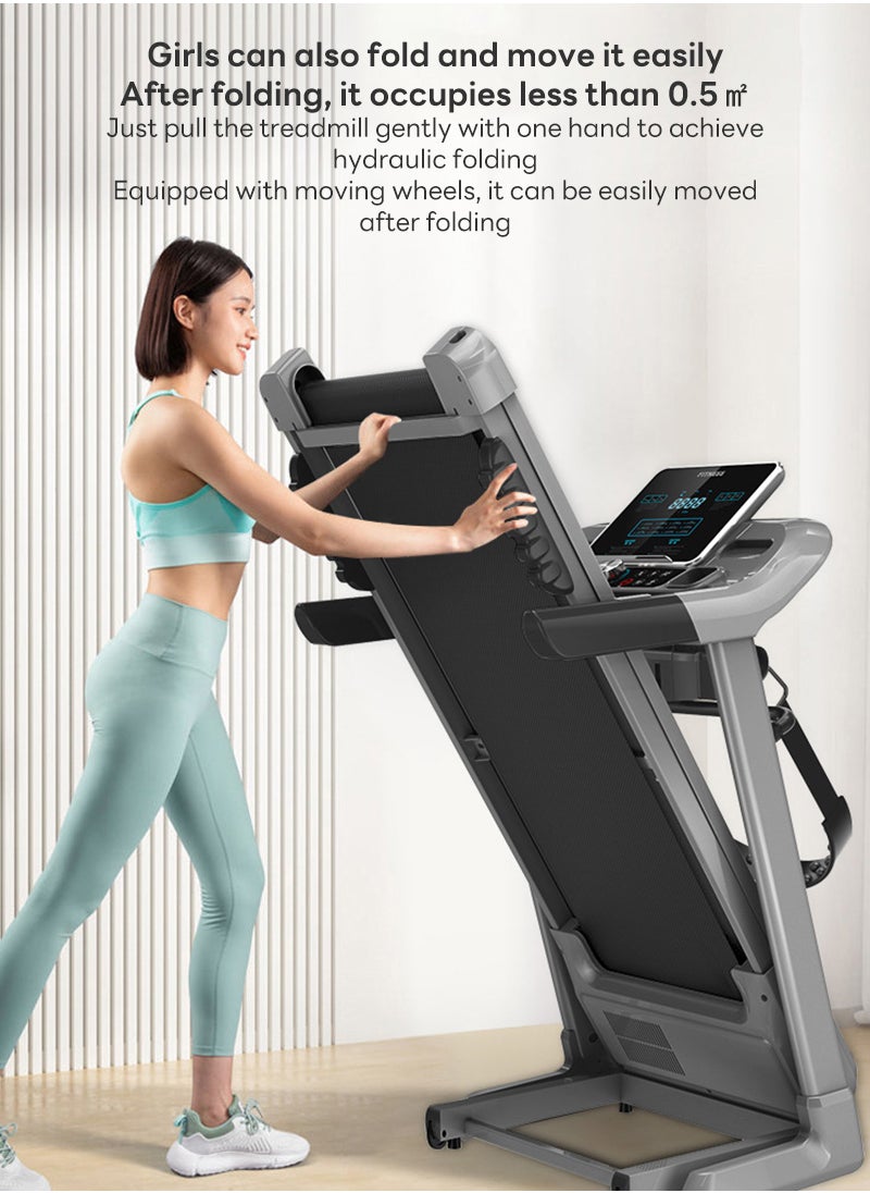 ETG - 1-12 Km/h Multifunctional Continuously Variable Speed Treadmill with Electric Massage Machine, Sit-Ups, LED Display, Foldable Treadmill - Image 1