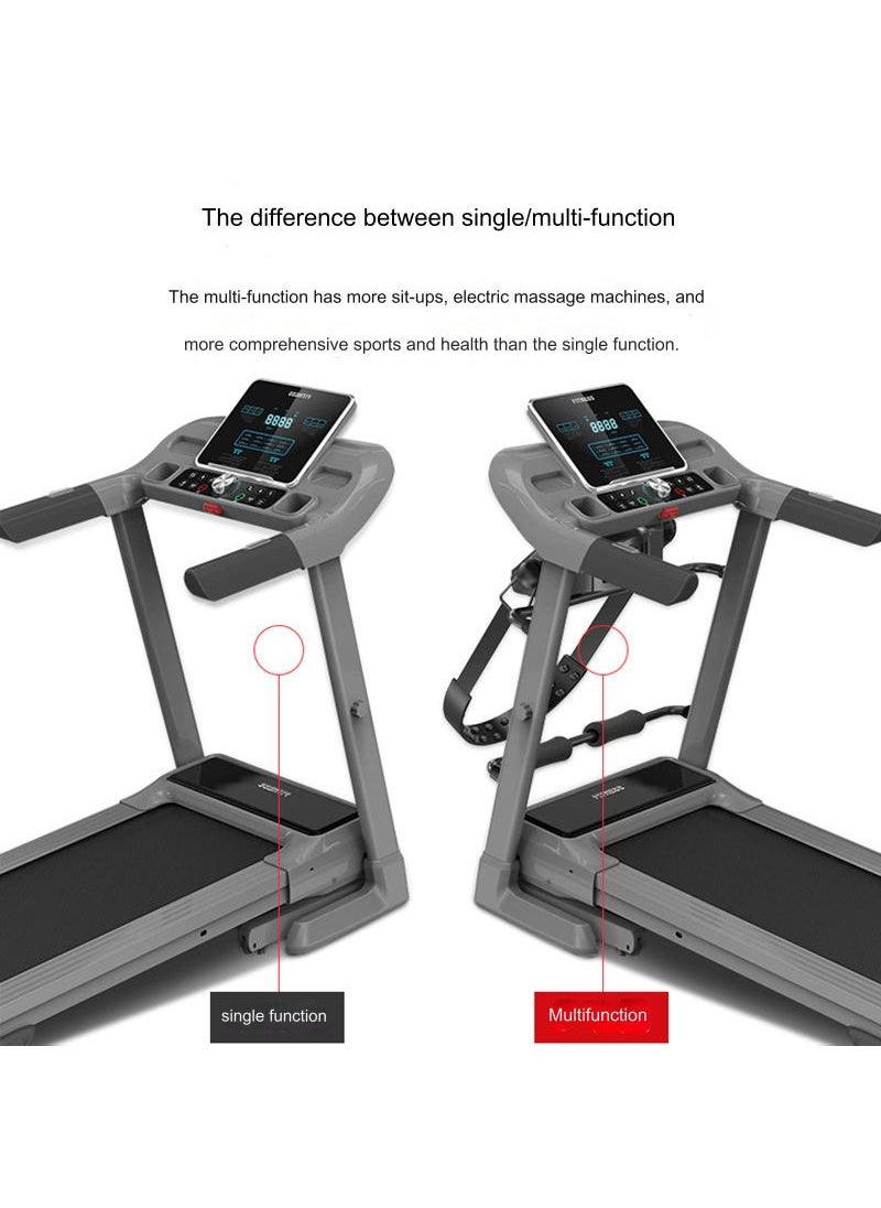 ETG - 1-12 Km/h Multifunctional Continuously Variable Speed Treadmill with Electric Massage Machine, Sit-Ups, LED Display, Foldable Treadmill - Image 1