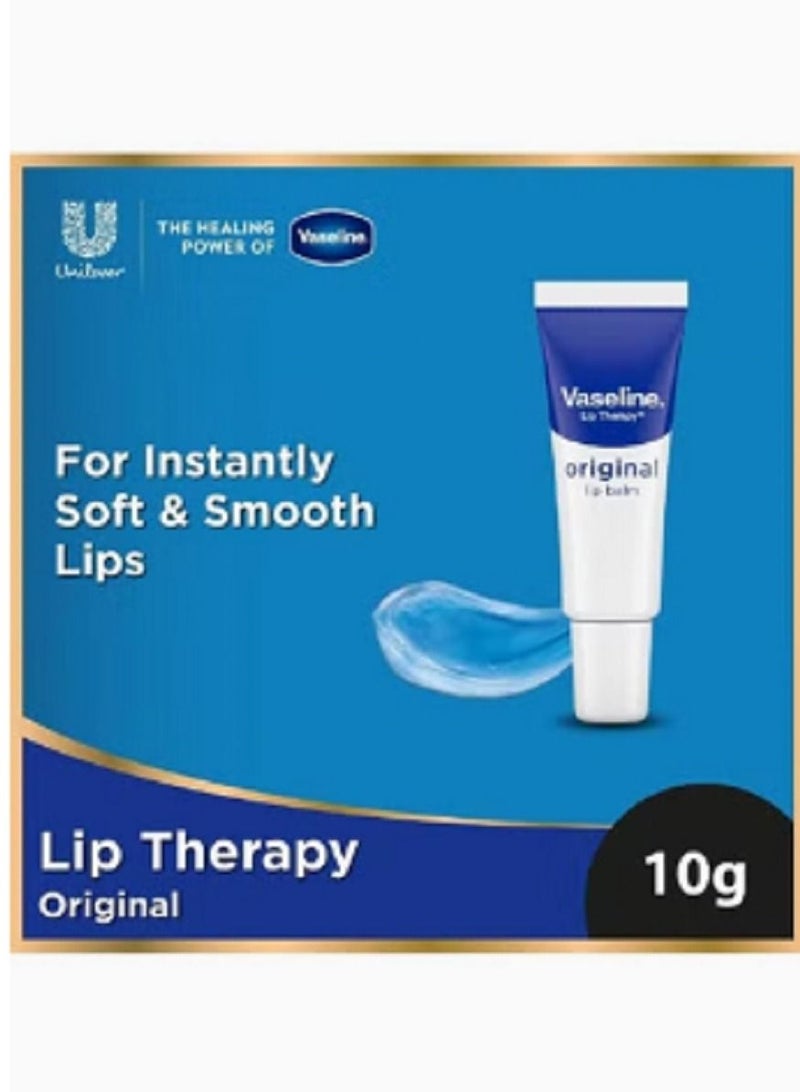 Vaseline Lip Therapy Original Lips Balm Moisturize Instantly Soft Blue - Image 3