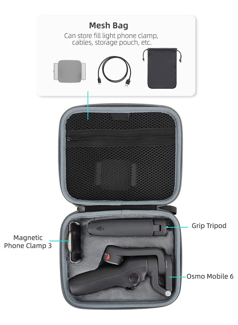 Beauenty Storage Bag for DJI Osmo 6 Shoulder Strap Durable Carrying Case Compatible with Osmo Mobile 6 Handheld Gimbal Accessories Simple Portable - Image 3