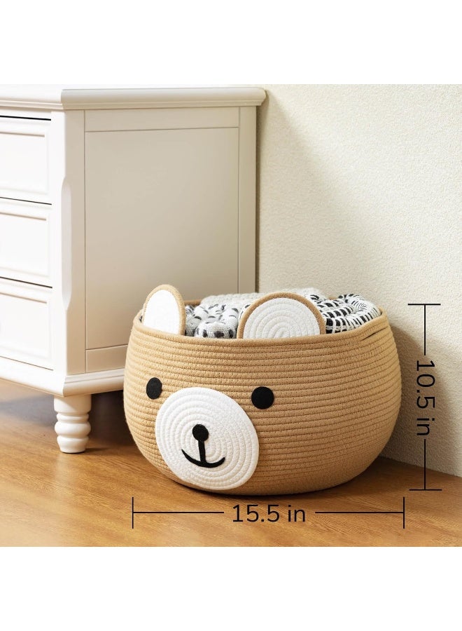 CherryNow Cotton Rope Basket Baby Gift Basket for Newborn - Image 3