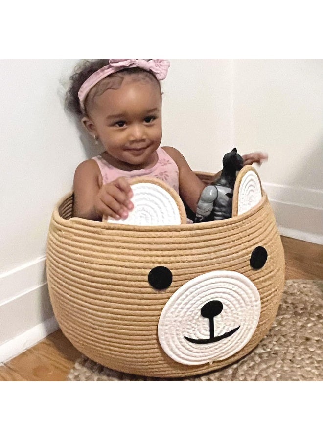 CherryNow Cotton Rope Basket Baby Gift Basket for Newborn - Image 2