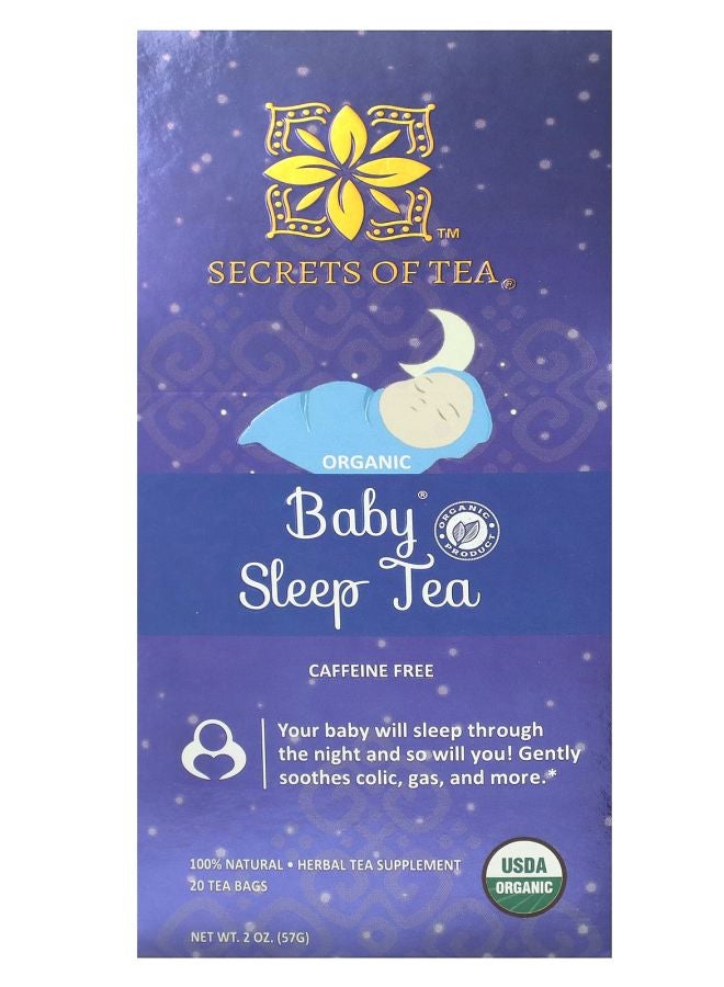 Organic Baby Sleep Tea Caffeine Free 20 Tea Bags 2 Oz 57 G
