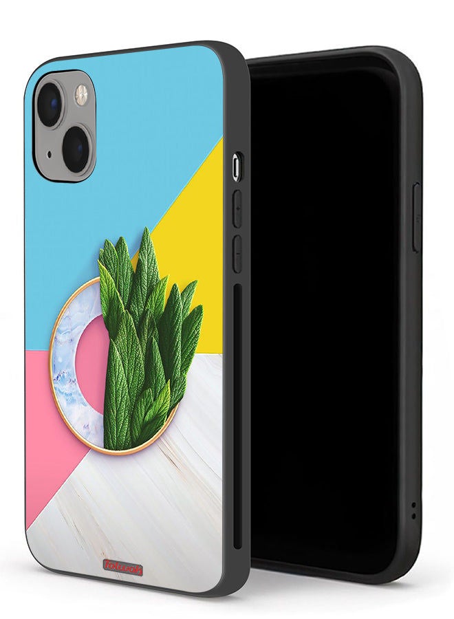 Tolwak حافظة واقية لآيفون 13 ميني بنمط أوراق تجريدي - Image 1