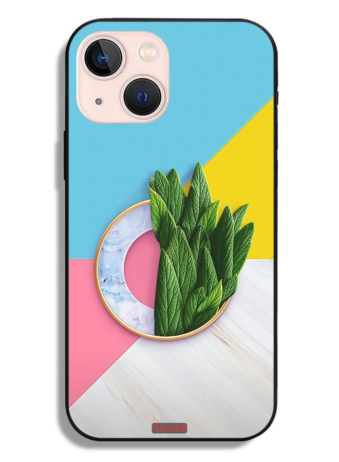 Tolwak حافظة واقية لآيفون 13 ميني بنمط أوراق تجريدي - Image 2