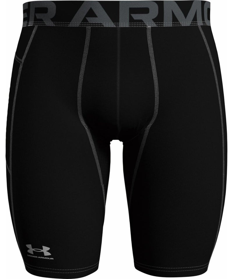 Under Armour Men's HeatGear Pocket Long Shorts , Black (001)/Pitch Gray, Medium - Image 5