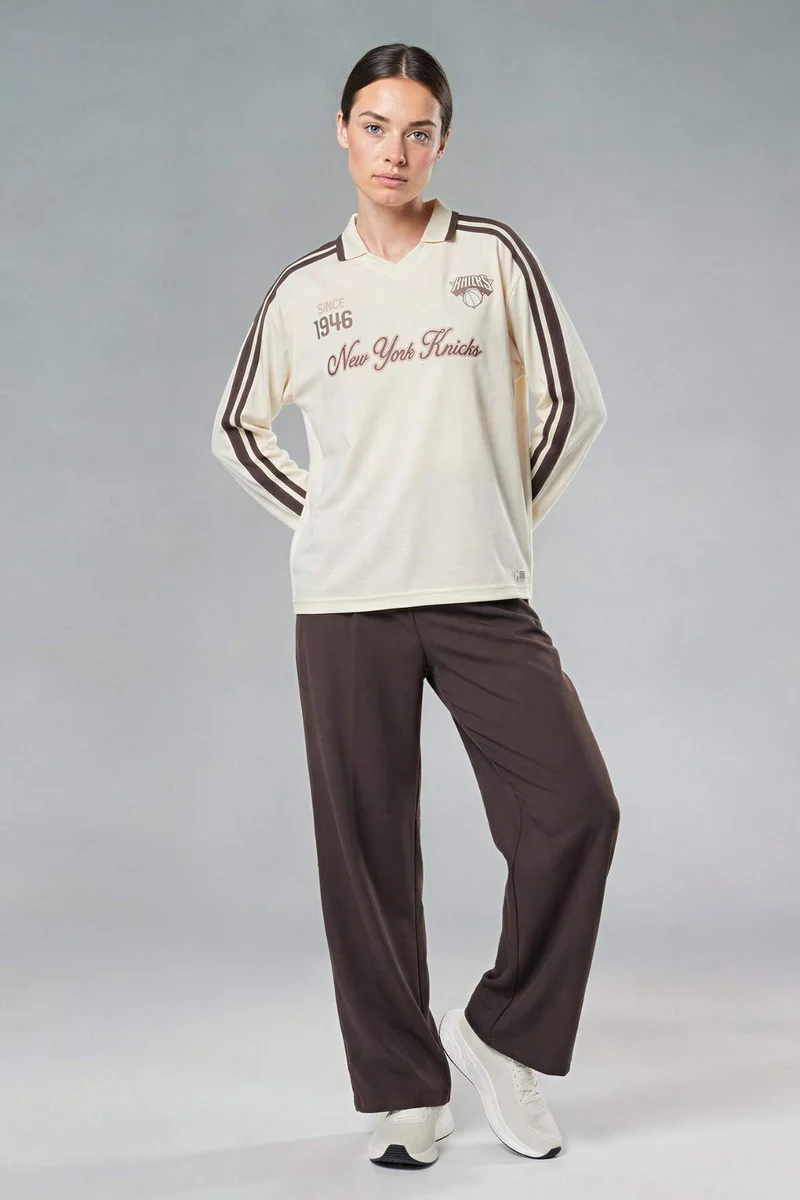 DeFacto Wide Leg Chicago Bulls Licensed Woven Trousers