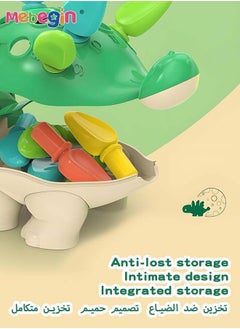 MEBEGIN Sensory Dinosaur Toy with 12 Easy-to-grasp Pieces, Educational Toys, Dinosaur Fine Motor Skills Toys, Montessori Toys, Preschool Educational Learning Toys, Travel Toy, Ideal Gift for Toddlers Aged 18 Month+  - Image 2