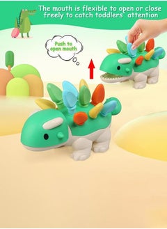 MEBEGIN Sensory Dinosaur Toy with 12 Easy-to-grasp Pieces, Educational Toys, Dinosaur Fine Motor Skills Toys, Montessori Toys, Preschool Educational Learning Toys, Travel Toy, Ideal Gift for Toddlers Aged 18 Month+  - Image 3