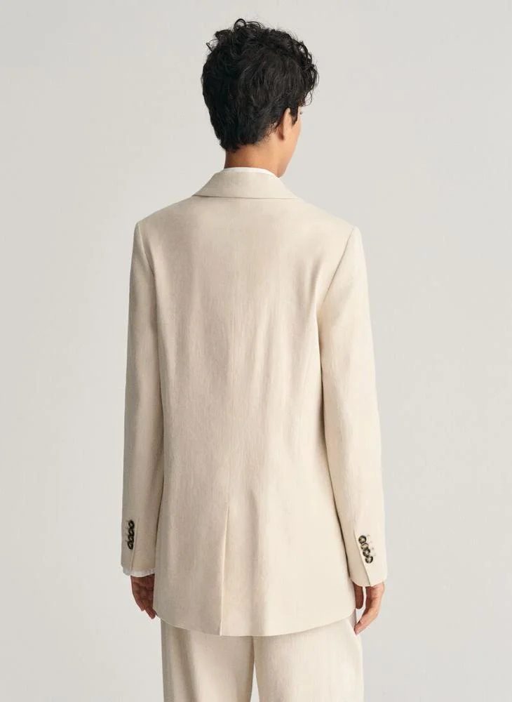 غانت Regular Fit Stretch Linen Blazer