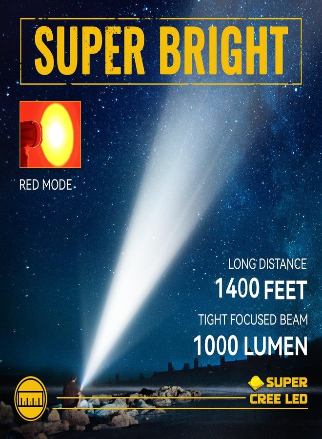 Durapower Rechargeable Spotlight, IP68 Waterproof Super Bright Handheld Spotlight, High Lumen LED Portable Spot Flashlight for Marine Boat Hunting Camping - Image 3