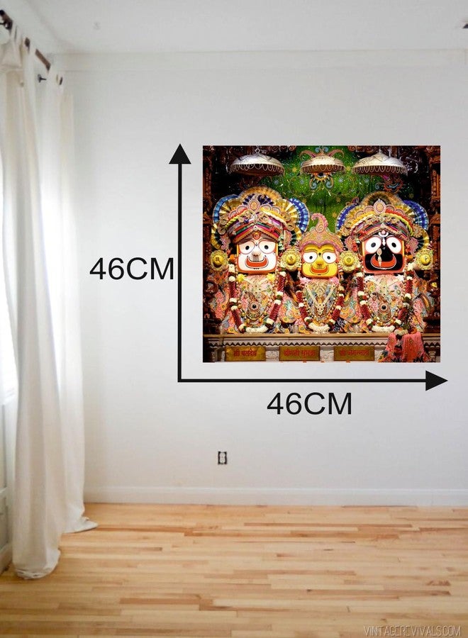 Sky Flying Lard Jagannath Ji Wall Poster (JAG18_NW_05) Living Room, Pooja Room, KIds Room (Size - 46CM X 46CM) - Image 3