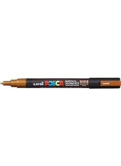 Uni Posca Pc-3m Painting Marker 0.9-1.3 mm Metallic Bronze 