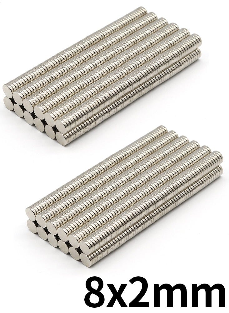 100pcs 0.31x0.08inch Super Powerful Neodymium Magnet Round Strong Permanent Magnetic Small NdFeB Refrigerator Magnets 8X2mm - Image 1