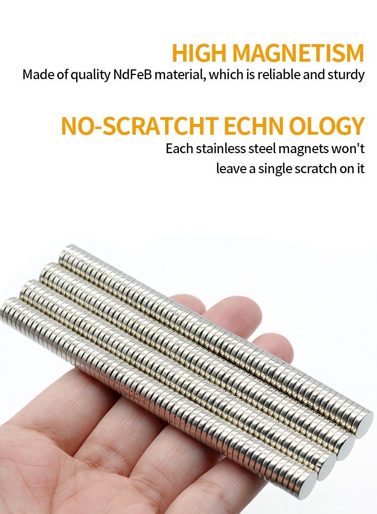 100pcs 0.31x0.08inch Super Powerful Neodymium Magnet Round Strong Permanent Magnetic Small NdFeB Refrigerator Magnets 8X2mm - Image 3