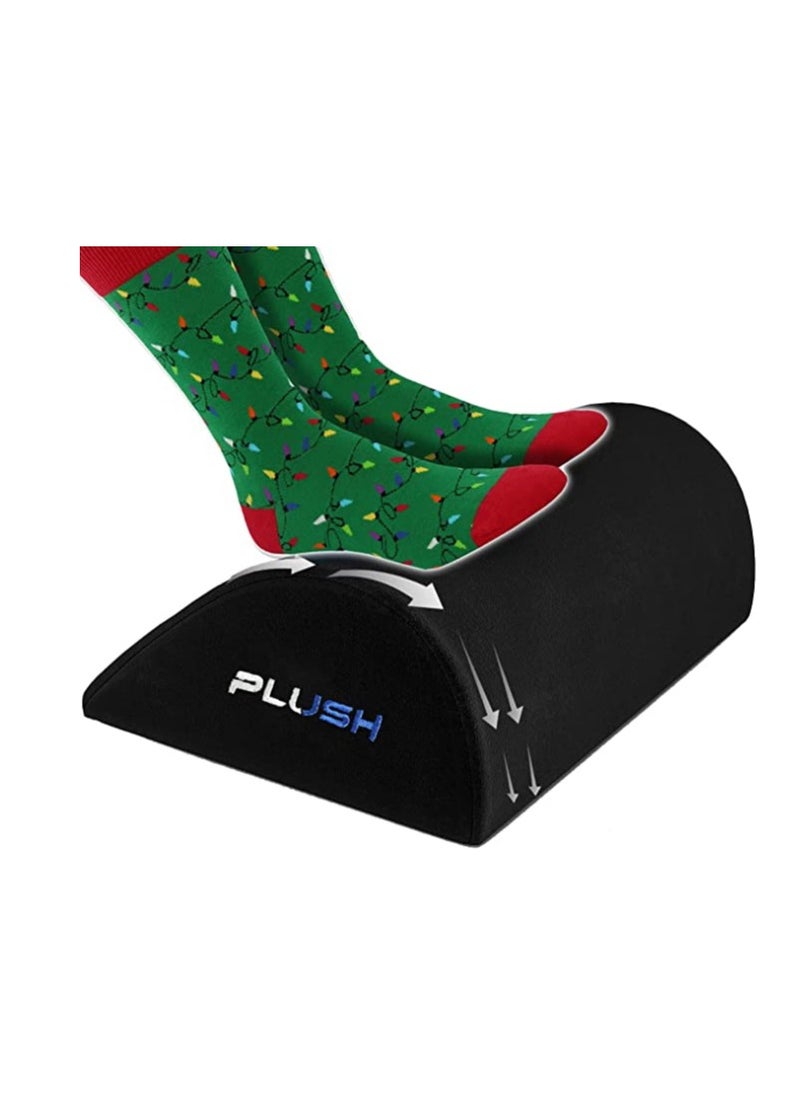 Plush Creative Planet Plush Footrest For Under Desk At Work New Ergonomic Design Excellent Foot Pillow For Office Improves Leg Height Cushion For Relaxed Gaming Tear Drop  - Image 1