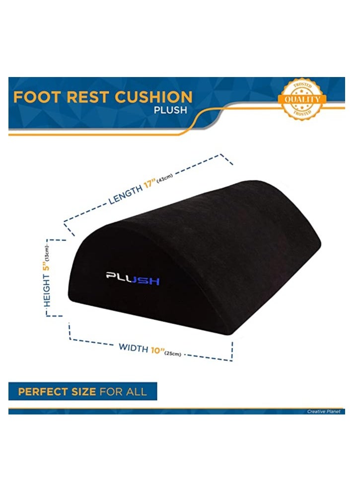Creative Planet Plush Footrest For Under Desk At Work New Ergonomic Design Excellent Foot Pillow For Office Improves Leg Height Cushion For Relaxed Gaming Tear Drop