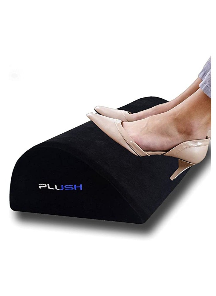 Creative Planet Plush Footrest For Under Desk At Work New Ergonomic Design Excellent Foot Pillow For Office Improves Leg Height Cushion For Relaxed Gaming Tear Drop