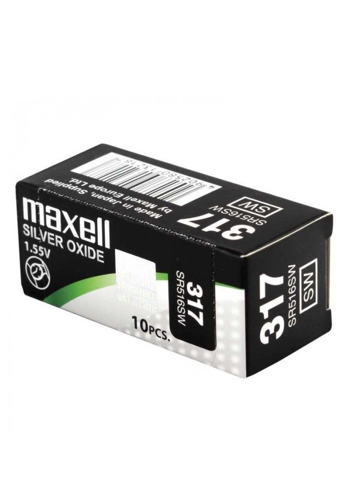 ماكسل 10 قطع ماكسيل 317/SR516SW بطاريات 1.55 فولت - Image 2