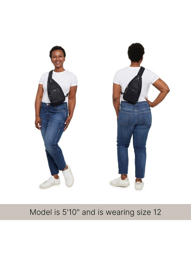 Baggallini Central Park Sling - Sling Crossbody Bag for Women with Convertible Adjustable Shoulder Strap, Black - Image 5