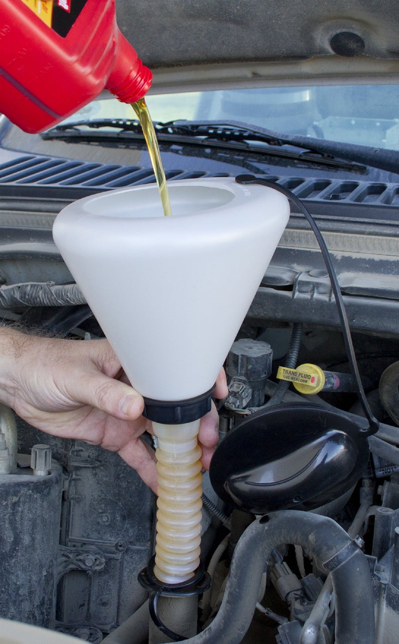 Lisle 19832 Plastic Funnel with Lid and Spout Cap - 1.6 Quart Capacity, One Size, Factory - Image 3