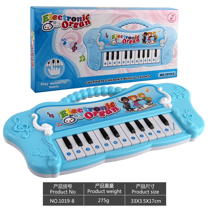 Direct Sales Cartoon Musical Electronic Keyboard with Lights - Early Education Interactive Toy for Children