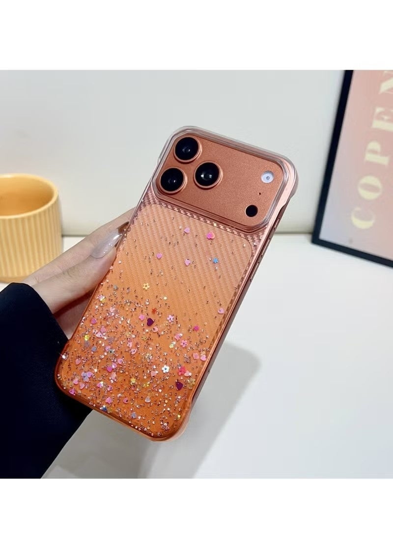 جراب iPhone 17 Pro Max بدون إطار، مقاوم للصدمات، بتصميم أنيق وجذاب، مصنوع من مادة TPU عالية الجودة، مقاوم للصدمات، بتصميم أنثوي لطيف، مناسب لهاتف iPhone 17 Pro Max. - Image 1