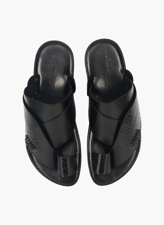 Al Waha Men's Arabic Sandals with Toe Loop - Ramadan Collection