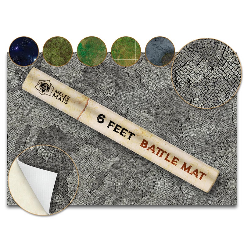 Melee Mats Wargaming Battle Mat 48x72  Terrain for Warhammer 40K Dungeons and Dragons Tabletop RPG Miniatures  Strategy Games  Durable Vinyl Map - Image 2