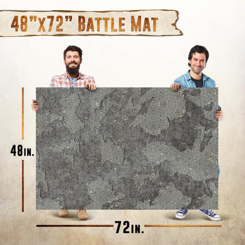 Melee Mats Wargaming Battle Mat 48x72  Terrain for Warhammer 40K Dungeons and Dragons Tabletop RPG Miniatures  Strategy Games  Durable Vinyl Map - Image 3