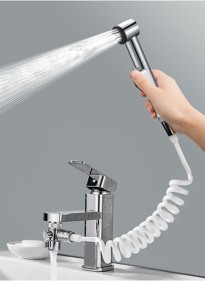 HomarKet Portable Bidet Sprayer Set - Spiral Hose Extendable Upto 2 Meters - Shower Spray with 10pcs Disposable Toilet Seat Covers and Storage Case Suitable For Travelers  - Image 2
