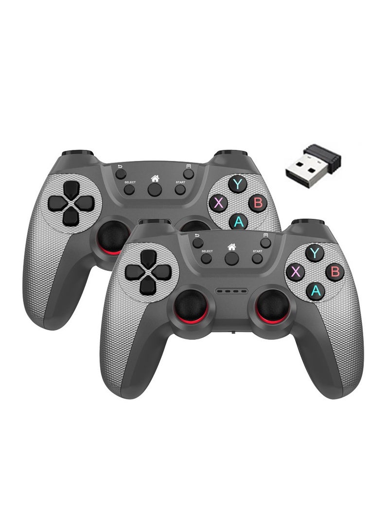 من أفضل الخيارات هو جهاز تحكم لاسلكي مزدوج بتردد 2.4 جيجاهرتز لهواتف Linux/Android، وأجهزة التلفزيون والكمبيوتر، مما يتيح لك التحكم بسهولة في الألعاب والتطبيقات على مختلف الأجهزة.