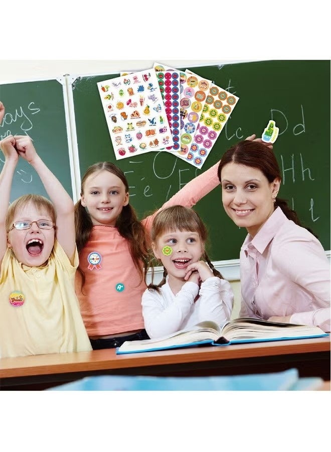 ٨٤٤ قطعة من ملصقات التحفيز، ١٦ ملصقًا لطيفًا للتشجيع، تحتوي على أشكال مثل الشمس والنجمة وكلمات تشجيعية، إلخ. هدايا مكافأة للمعلمين في الفصول الدراسية، تشجع الأطفال على القيام بالأعمال المنزلية. - Image 4