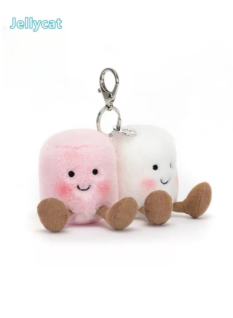 Jellycat Plush Pendant Series — Marshmallow Plush Charm，Suitable for Key Chains, Bags, Mobile Phone Cases, Zipper Handles, Car Interior Decoration, etc. - Image 1