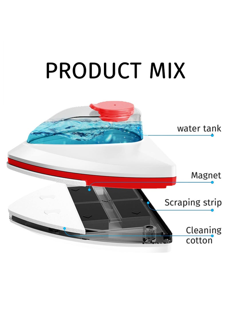 Excefore Water filled Magnetic Window Brush For Single Layer Glass Thickness 0.3''-0.6'' (8-15mm)  - Image 2
