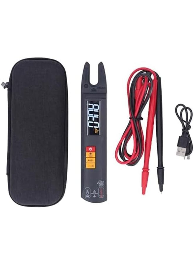 مقياس متعدد رقمي ذو نطاق تلقائي مع مصباح يدوي 100 أمبير للكهربائيين من مادة ABS - Image 1