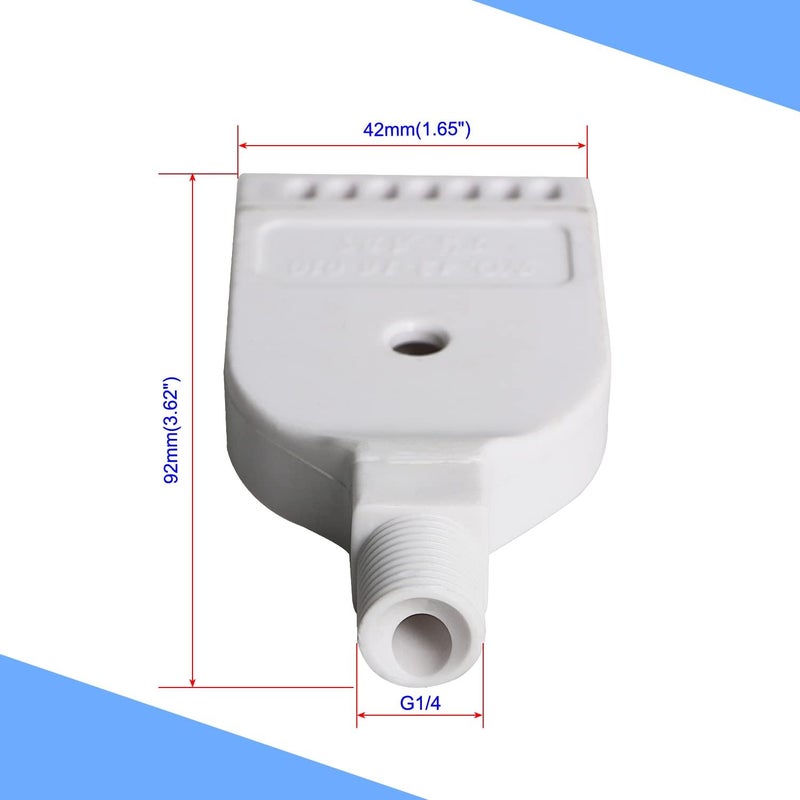 Aopin G1/4 Male ABS Wind Nozzle - Flat Orifice, Suitable for Compressed Air Machine, Dust Removal, Air Drying - Image 2