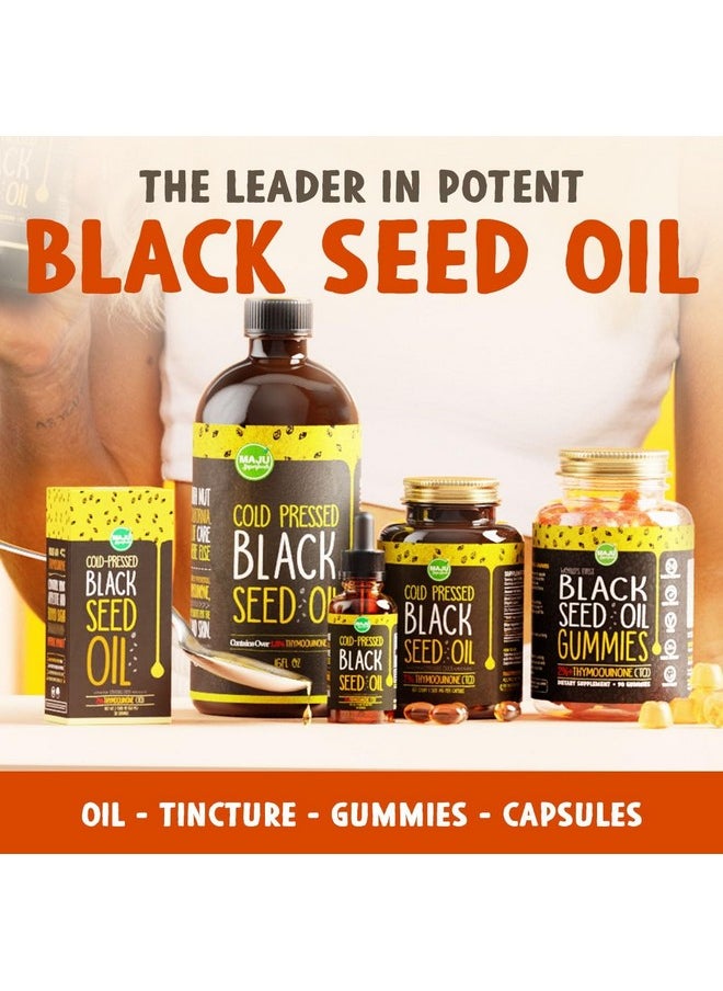 Maju Superfoods Maju Black Seed Oil 3 Times Thymoquinone Coldpressed 100% Turkish Black Cumin Seed Oil Liquid Pure Blackseed Oil Glass Bottle 8 Oz  - Image 3