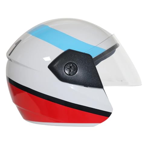 TVS Racing Kids Graphics Half face, Open Face Helmet White XXS - Image 2