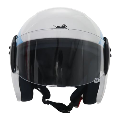 TVS Racing Kids Graphics Half face, Open Face Helmet White XXS - Image 5