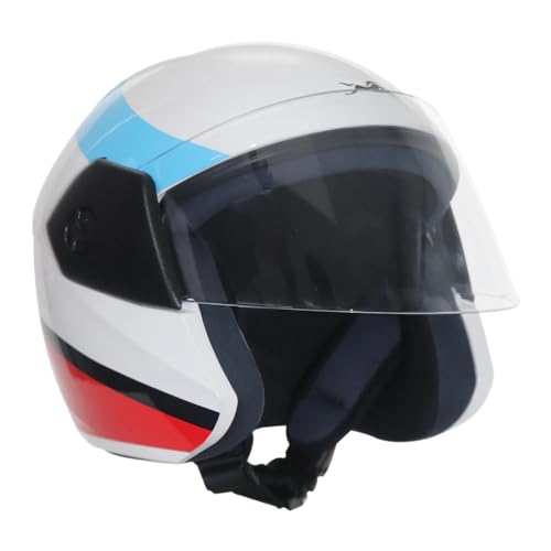 TVS Racing Kids Graphics Half face, Open Face Helmet White XXS - Image 4