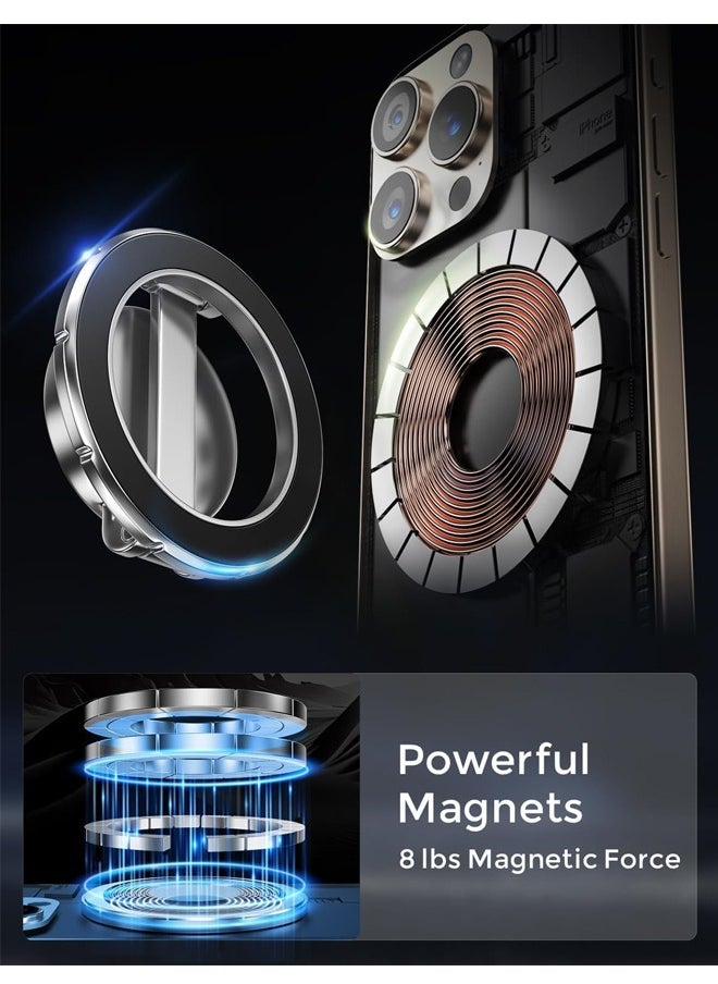 PADOM حامل هاتف للسيارة من Padom For Magsafe، [مغناطيس قوي يدور 360 درجة] لسيارتك، حامل هاتف للسيارة بدون استخدام اليدين مناسب لهاتف iPhone 15 14 13 12 Pro Max Plus Mini Magsafe Cases  - Image 3